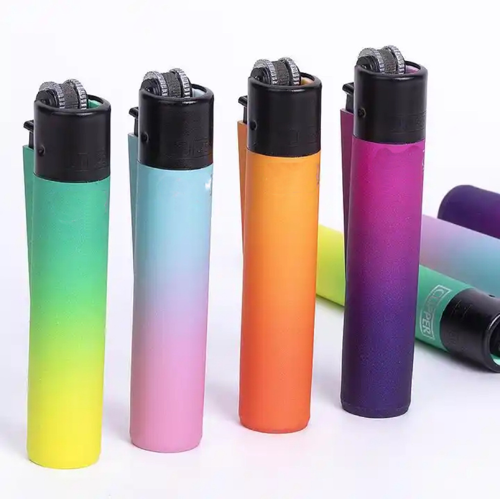 Cigarette Clippe r Jet Lighter Direct Flame Butane Gas Inflatable Cute Cigar Tool 48ct Lighters with Custom Logo For Sale