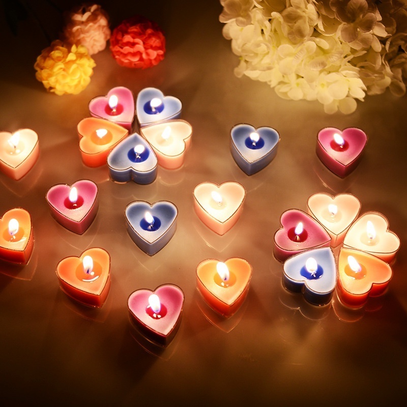 Heart-shaped candles scented candles romantic birthday incense love mood people candlelight dinner candle wholesale