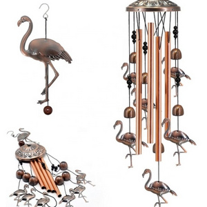 Retro metal wind chimes animal hummingbird elephant iron wind chimes home garden decoration outdoor ornaments