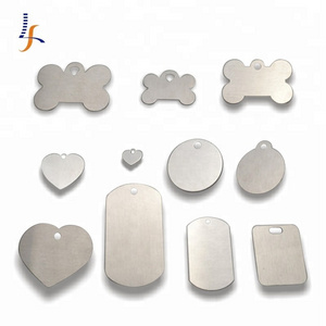 Cheap Aluminum Stainless steel Custom metal Blank Dog Tag Blank Bone Shaped Dog Tag  dog name id tag