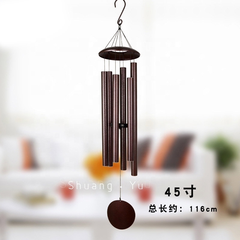 European and American 45-inch wind chimes outdoor balcony metal aluminum tube music wind chimes ornaments home decoration