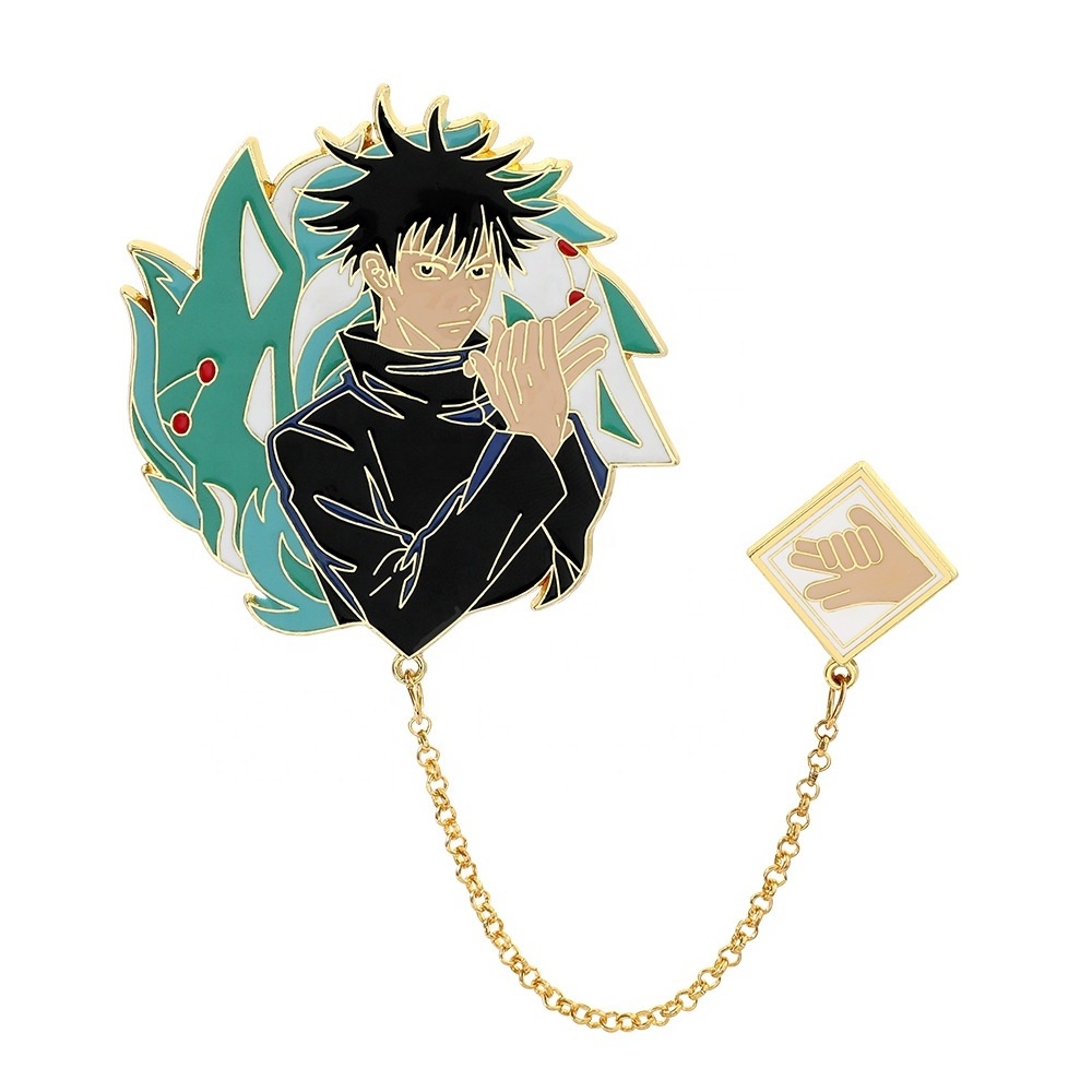 Anime simulation character pin factory custom mini lapel pin metal design enamel pin badge