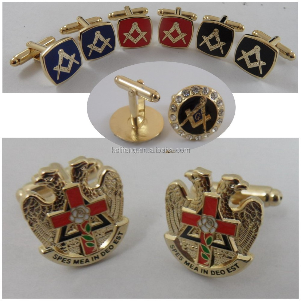 Wholesale Masonic tie bar and cufflinks Tie clips Jewelry gifts Sets