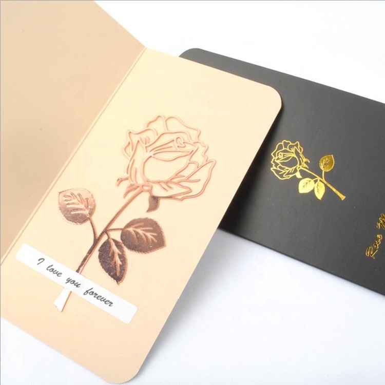 Birthday gift Customization Hollow out Rose shape Gold plated metal bookmarks to friend