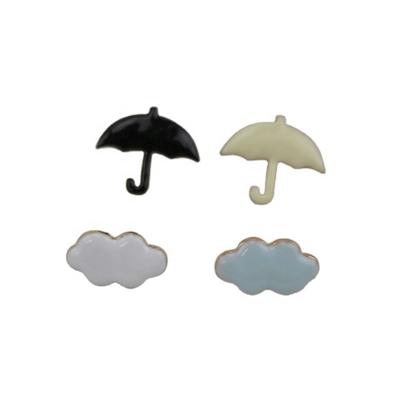 Hot Sale Customization Cartoon Umbrella Cloud Cute Special Epoxy Generous Lapel Pin