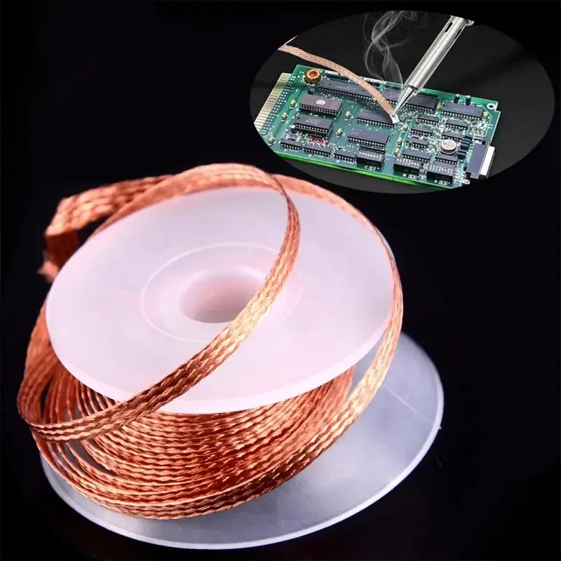 Solder Wick 2.0mm Desoldering Braid Solder Remover Wick Pure Oxygen-free Copper Wire Solder Accessories tools