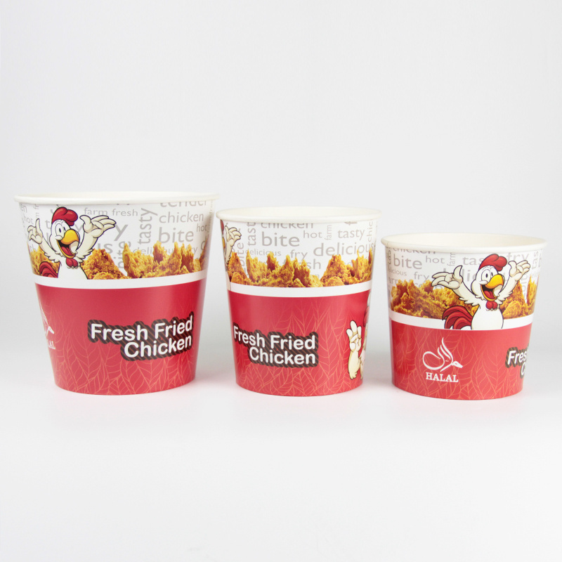 130oz Disposable Chicken Bucket Take Away Paper Fried Chicken Bucket