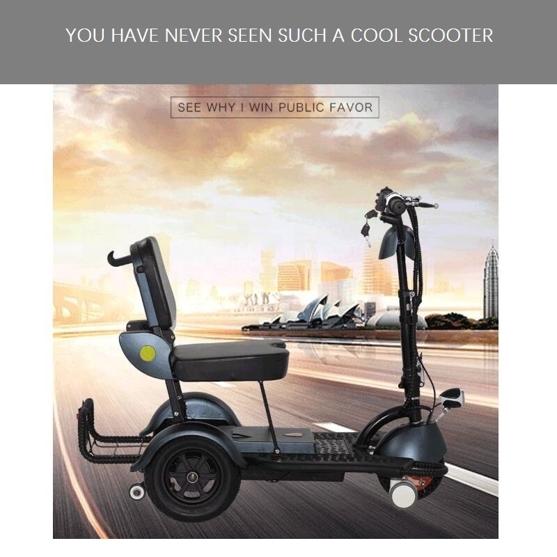 Adult folding 3 wheel electric bike or scooter electric scooter for elderly 3 4 wheels disabled mobility scooter 25km/h