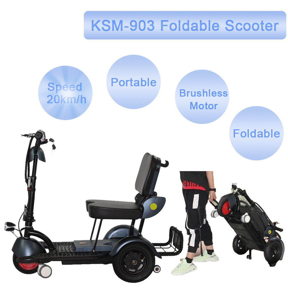 Adult folding 3 wheel electric bike or scooter electric scooter for elderly 3 4 wheels disabled mobility scooter 25km/h