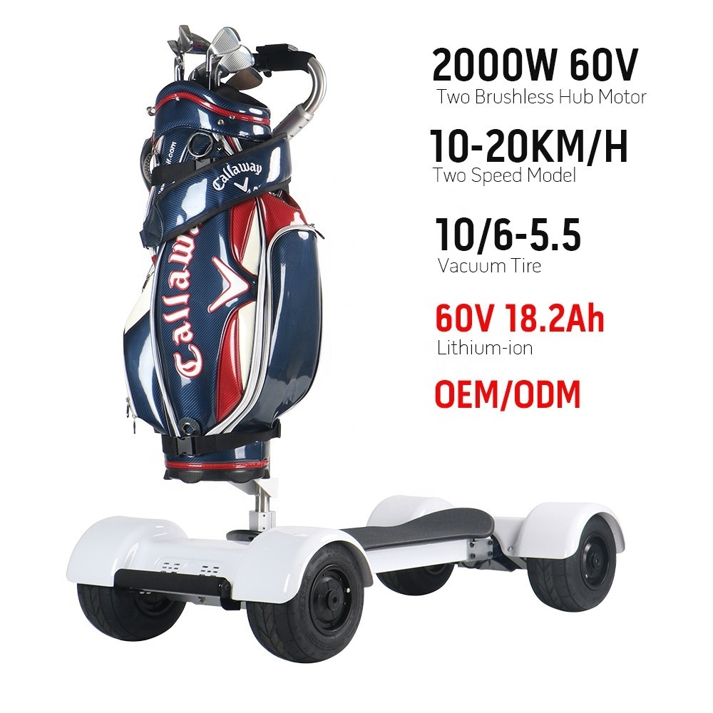 KSM-930 Wholesale  Golf Board Foldable 4 wheels Electric Scooter Golf Scooter Accessories Outdoor Electric Golf Skateboard