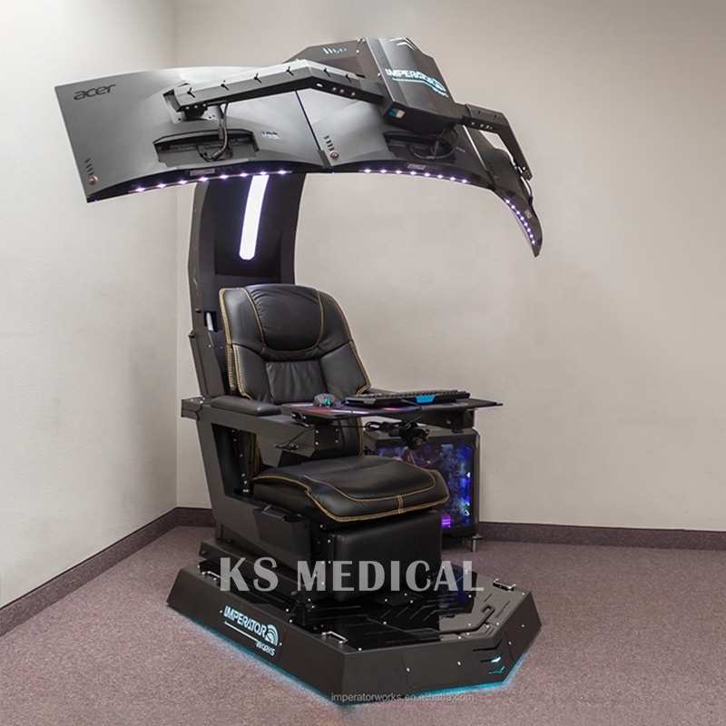 KSM-GC4 Luxury Massage Gamer Chair RGB Led Loudspeaker Gaming rgb Chair Lighting pu Leather Gaming Chair