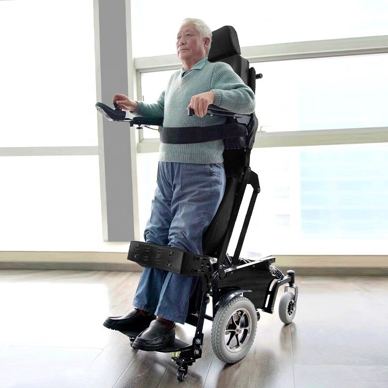 KSM- 311 Heavy Duty Handicapped Electric Wheelchair Power Standing Up And Down Motorized  Wheelchairs for Disabled