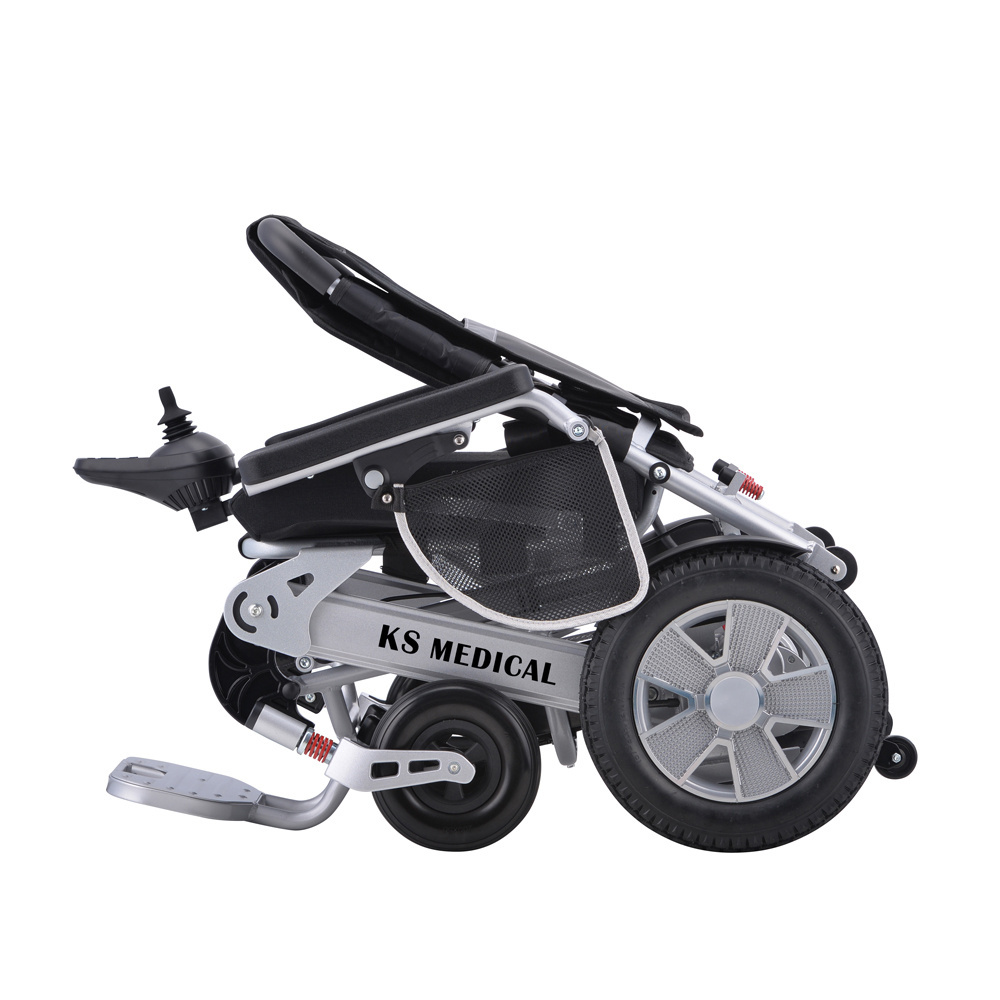 KSM-606AF Automatic Folding Portable Remote Control Drive Electric Lightweight Power Wheelchair