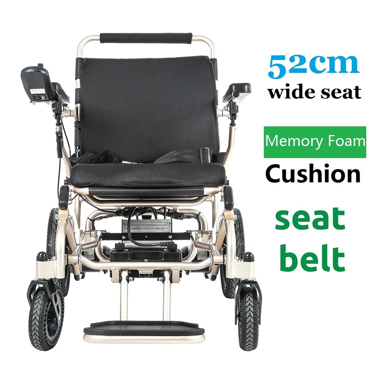 KSM-601L Lightweight Aluminium Smart Automatic Electric Reclining Electronic Power Wheelchair For Disabilities