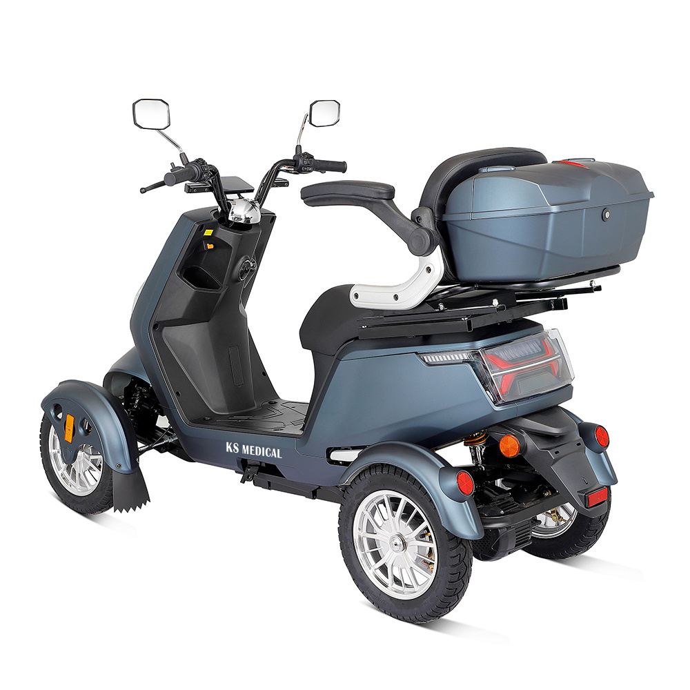 KSM-920 Superior Quality Powerful Double Seat Heavy Duty 4 Wheel Scooter 2 Seats Electric Mobility Scooters for Elderly Adults