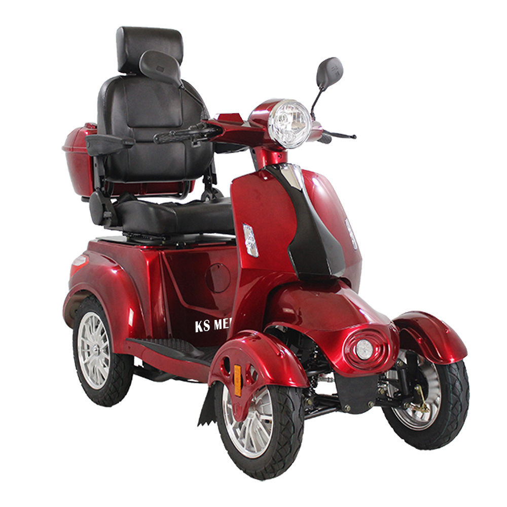 KSM-920 Superior Quality Powerful Double Seat Heavy Duty 4 Wheel Scooter 2 Seats Electric Mobility Scooters for Elderly Adults