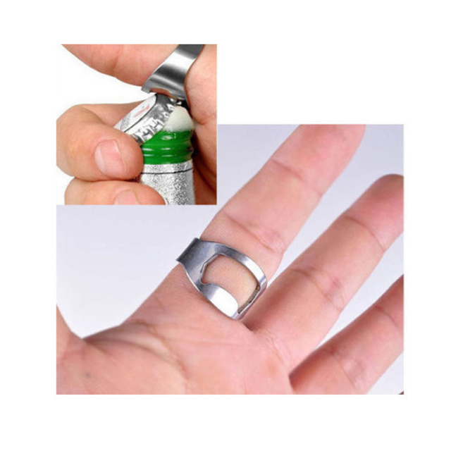 New arrival stocked stainless steel finger ring bottle opener bar beer bottle openers