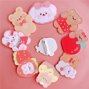 Wholesale personalized clear cute plastic acrylic safety pin badge custom cartoon acrylic pins