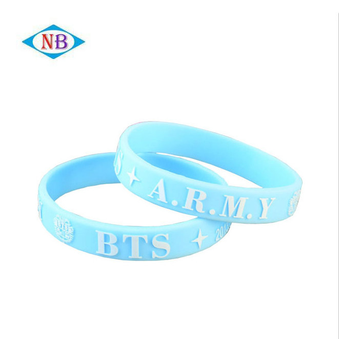 Newest High Quality Custom Rubber Glow In Dark Silicone Bracelet Wristband