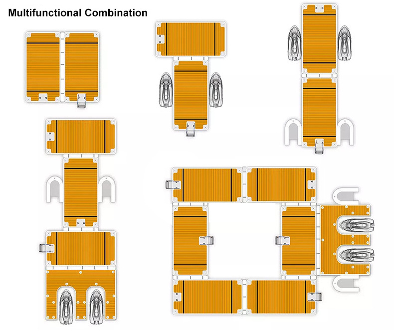 Outdoor Inflatable Floats Platform Floating Docks Floating Water Inflatable Platform Leisure Pontoon Dock