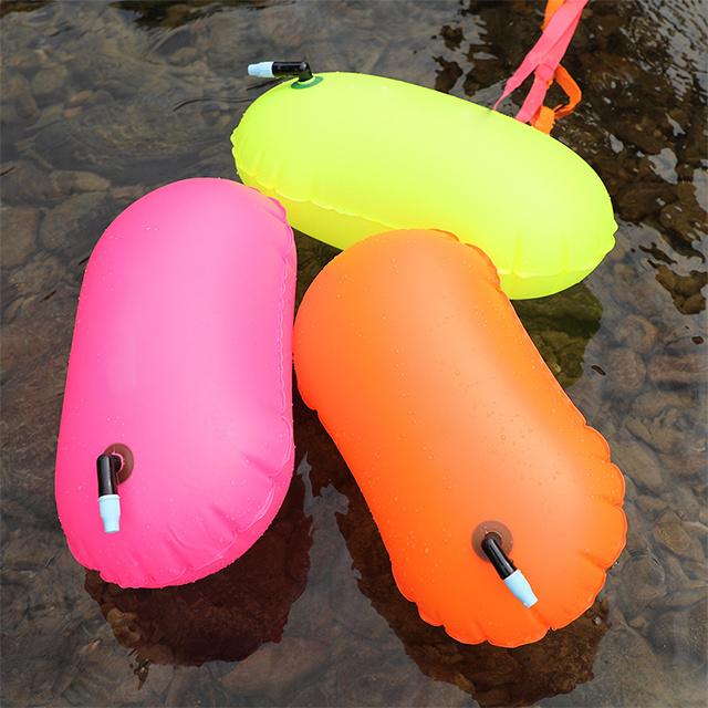 PVC Outdoor Inflatable Safety Flotation Swim Buoy For Open Water Swimmers