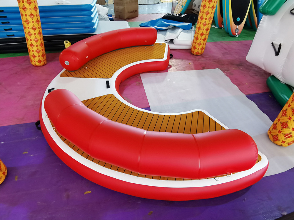 Outdoor Inflatable Floats Platform Floating Docks Floating Water Inflatable Platform Leisure Pontoon Dock