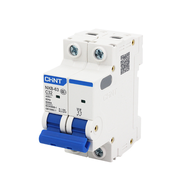 Chint circuit breaker MCB English version CE nxb-63 3P miniature air switch 25A miniature circuit breaker