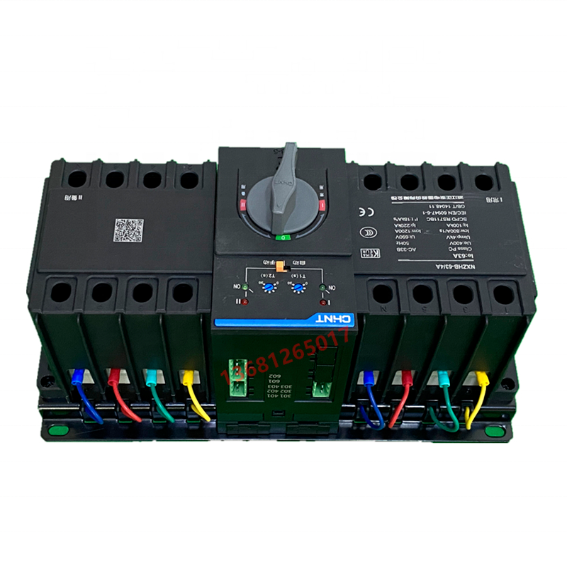 Chint intelligent transfer switch nxzhb-63 / 4A 4P 32A 63A dual power automatic transfer switch