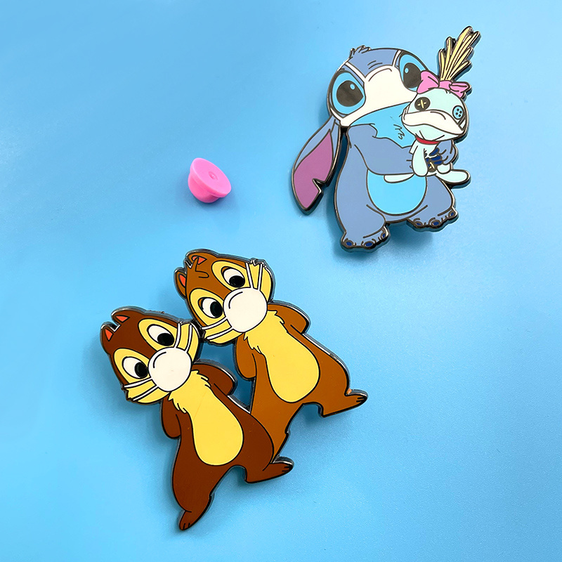 Hot selling high quality factory custom Coco Kawaii Lilo&Stitch Pelekai lapel pin badge charms hard enamel pin