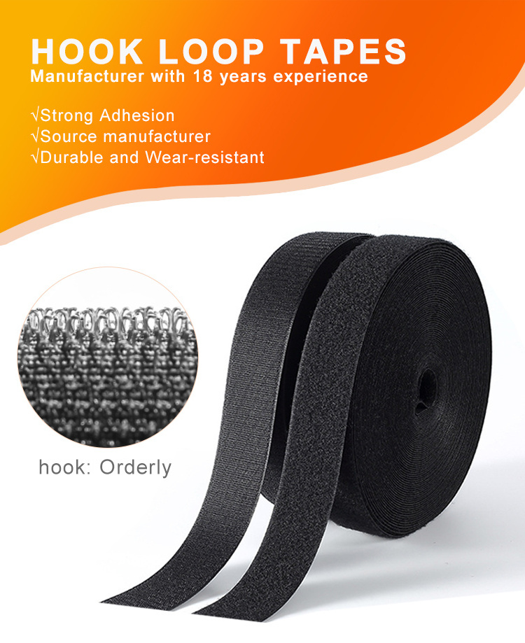 ANTI 25mm Custom Reusable Stretch Hook Loop Fastener Tape/fabric Magic Tape Hook And Loop Tape