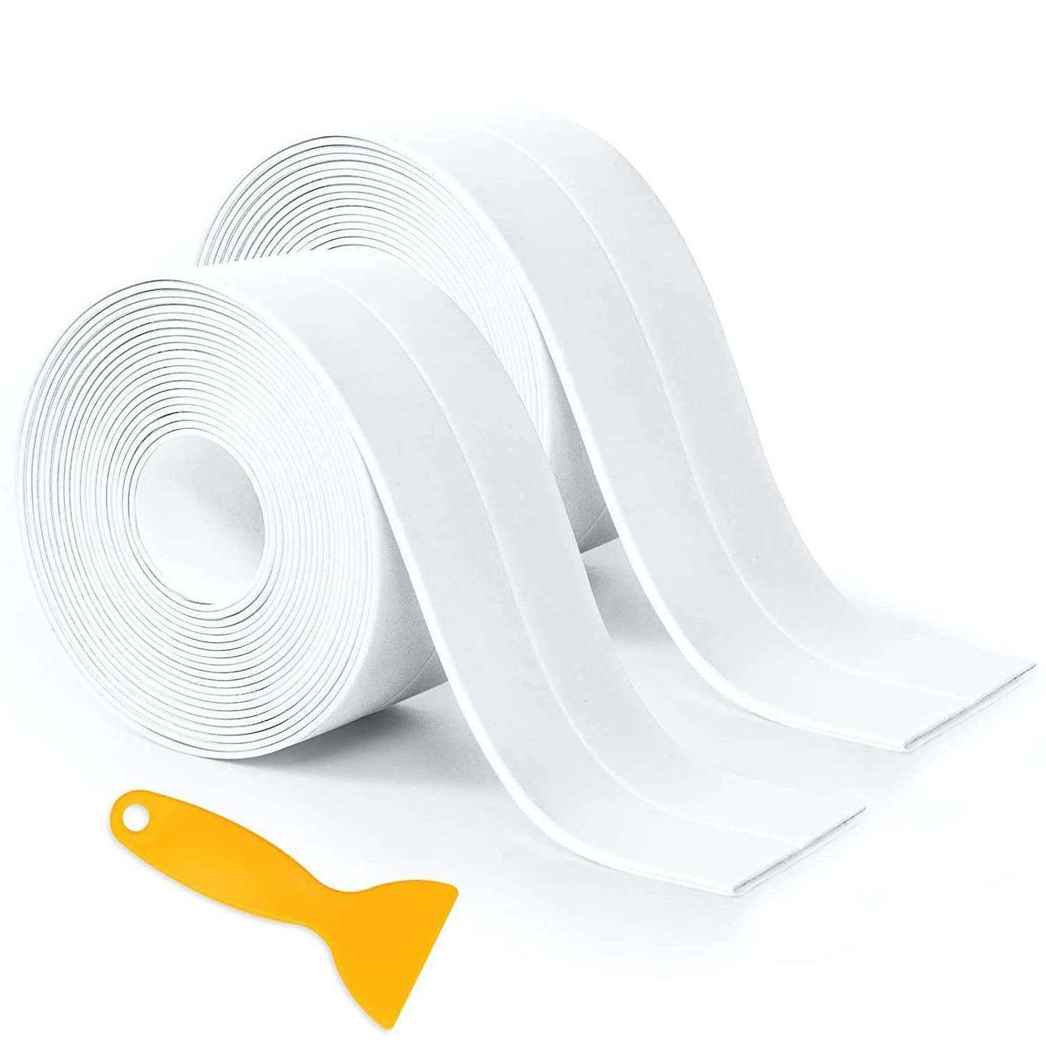 ANTI 7/8 in x 11 ft Peel and Stick Caulk Strip PVC Self Adhesive Caulk Sealing Strip Tape