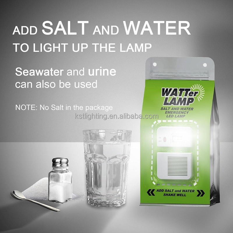 Salt water lamp Portable Emergency light no battery search and rescue new product camping lantern camping light camping lamp