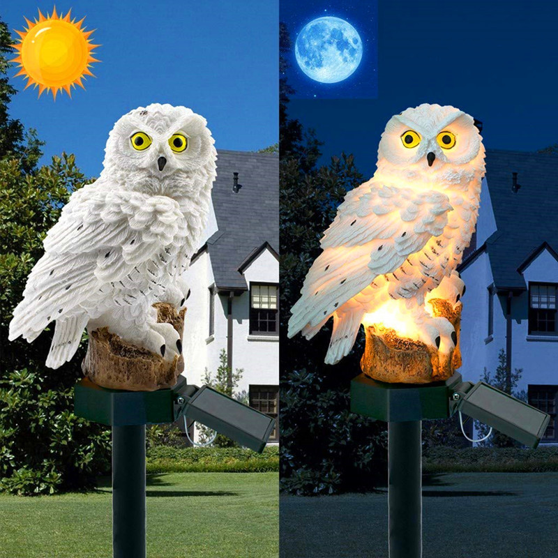 Newest Animal Porch Owl patio lawn pathway Lanterns Waterproof Stake Lights Decorative lamp outdoor led solar garden light