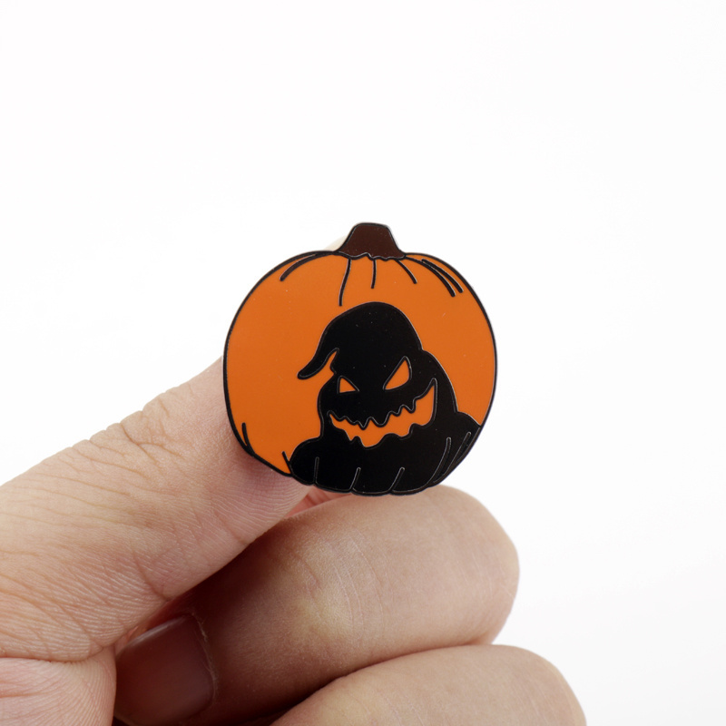 Wholesale metal Halloween Pumpkin Enamel Pin Movie Pins Badge Custom enamel pin