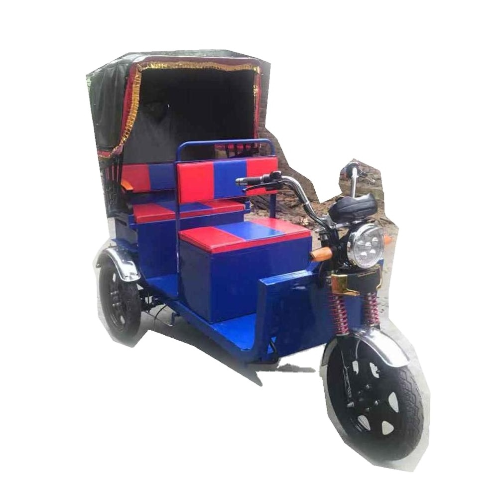 New Design Electric Three Wheel Auto Rickshaw Auto E Rickshaw Tuk Tuk Motorized Tricycles Taxi 275-14 Small Tricycle For Adults