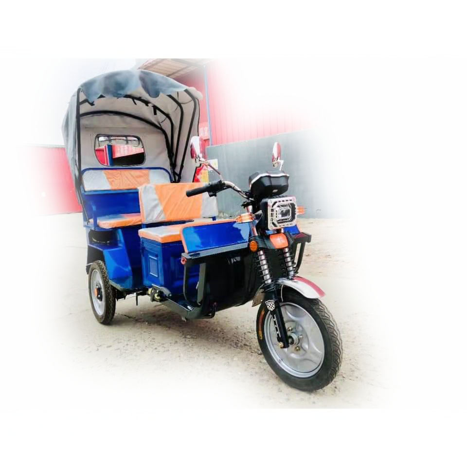 New Design Electric Three Wheel Auto Rickshaw Auto E Rickshaw Tuk Tuk Motorized Tricycles Taxi 275-14 Small Tricycle For Adults