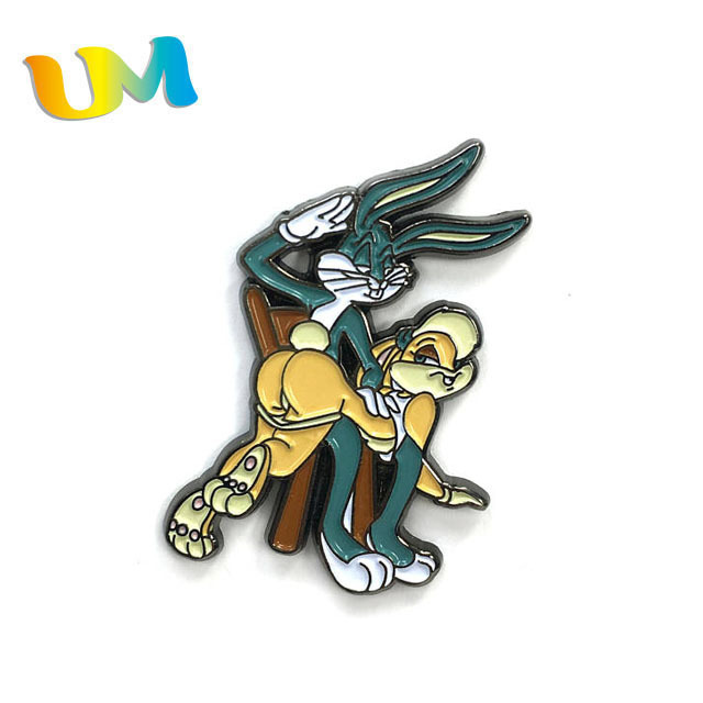 High quality Art & Collectible sexy animal bunny rabbit soft enamel pin