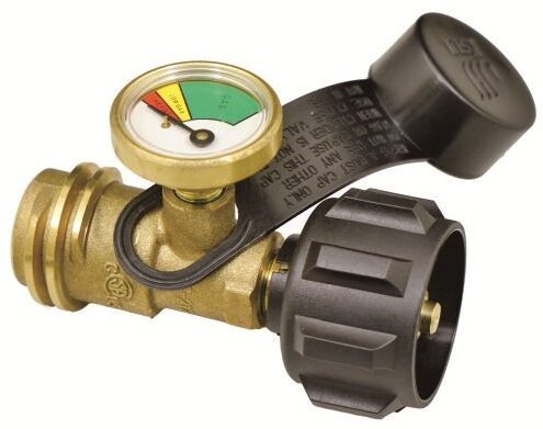 Propane Tank Adapter with Pressure Gauge