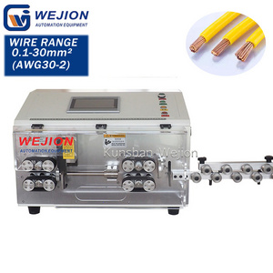 Full Automatic Electric Small Wire Cutter Stripper Copper Cable Wire Cutting Peeling Stripping Machine