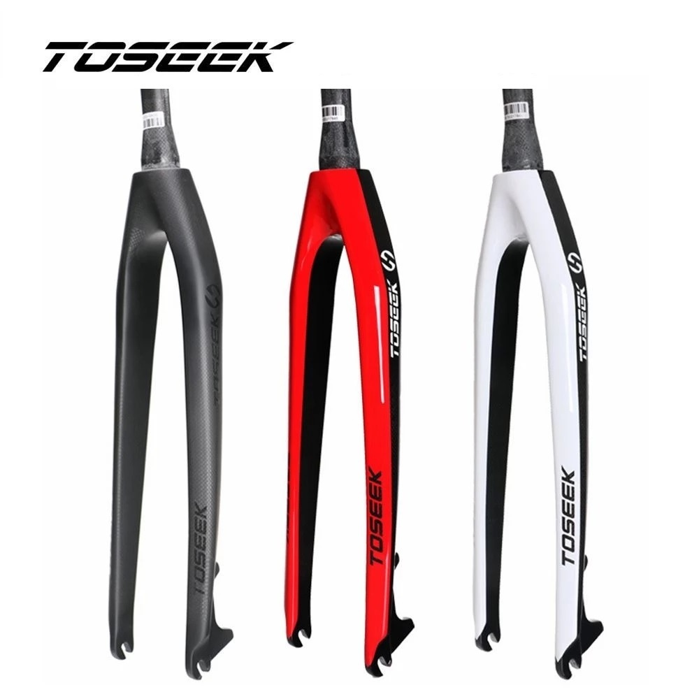 Carbon Fibre Mountain Bicycle Front Fork 26er 27.5er 29er Tapered 1-1/8"- 1-1/2" Bike Hard Fork Bike MTB Parts