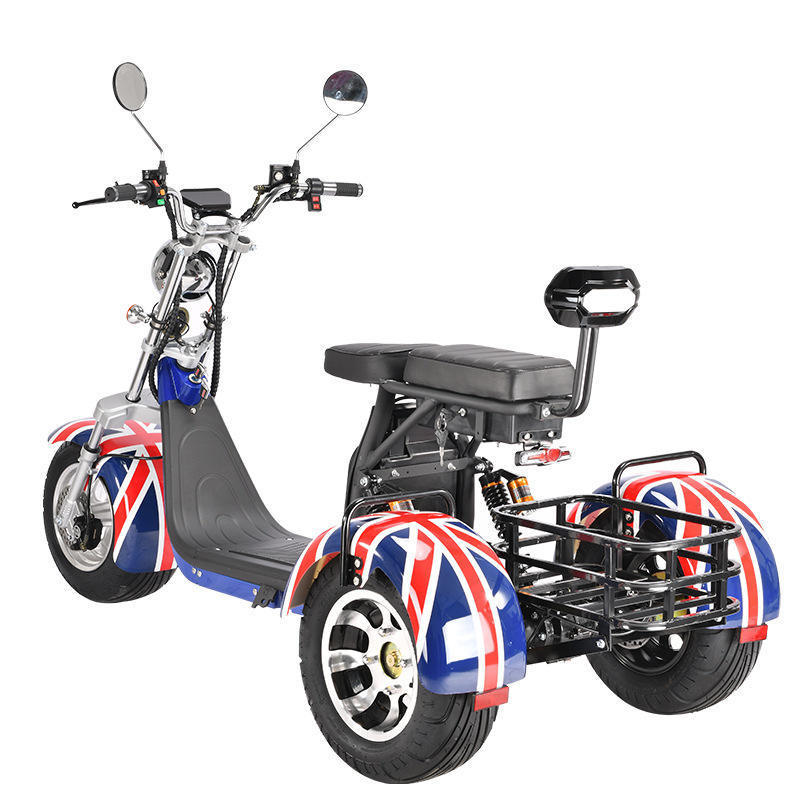 New Coming Three Wheels Big Tire Trike Atv Adult Tricycle Citycoco 3 Wheel Electric Scooter 2000w Three-wheel Scooter Digital 60