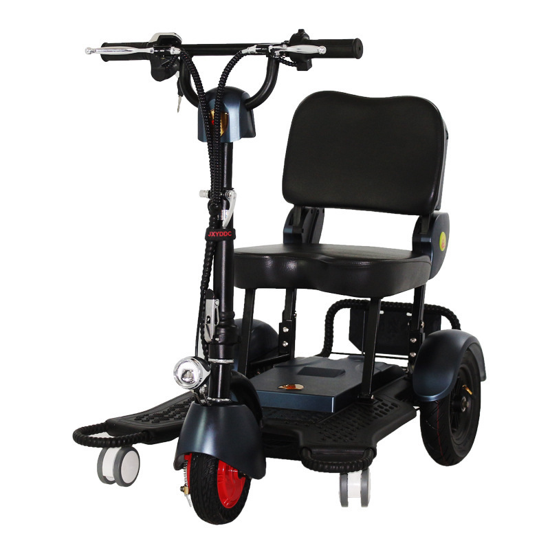 Lightweight Long Endurance Folding 3 Wheel Mobility Adult Kick Moped E Scooter Electric Tricycles Handicapped Scooters For Sale