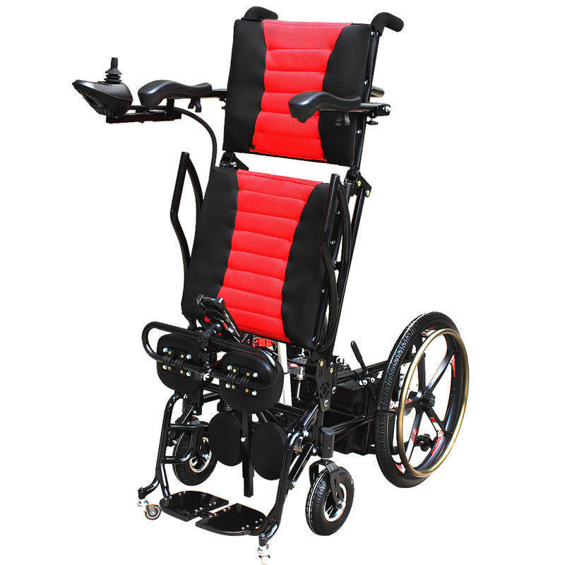 Manual and electric dual mode standing up handicapped wheelchair Standing Power Wheelchair orthopedic wheelchair