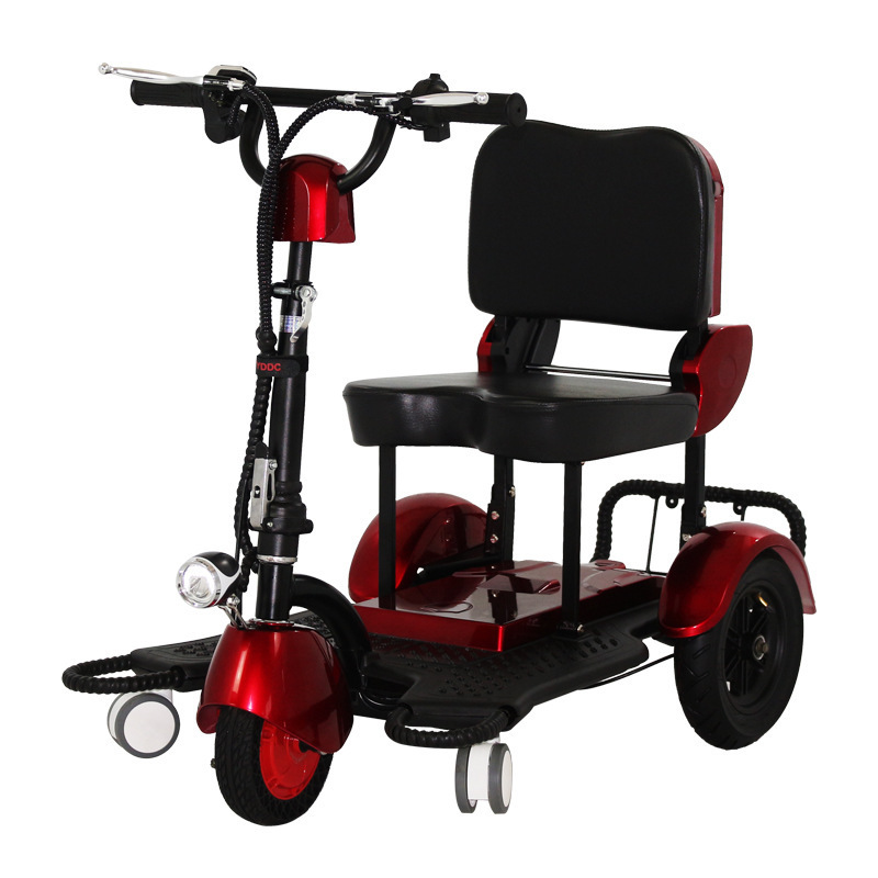 Lightweight Long Endurance Folding 3 Wheel Mobility Adult Kick Moped E Scooter Electric Tricycles Handicapped Scooters For Sale