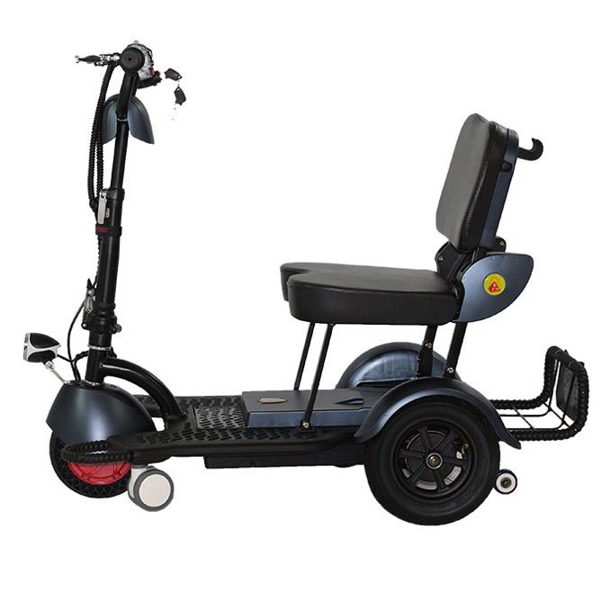 Lightweight Long Endurance Folding 3 Wheel Mobility Adult Kick Moped E Scooter Electric Tricycles Handicapped Scooters For Sale