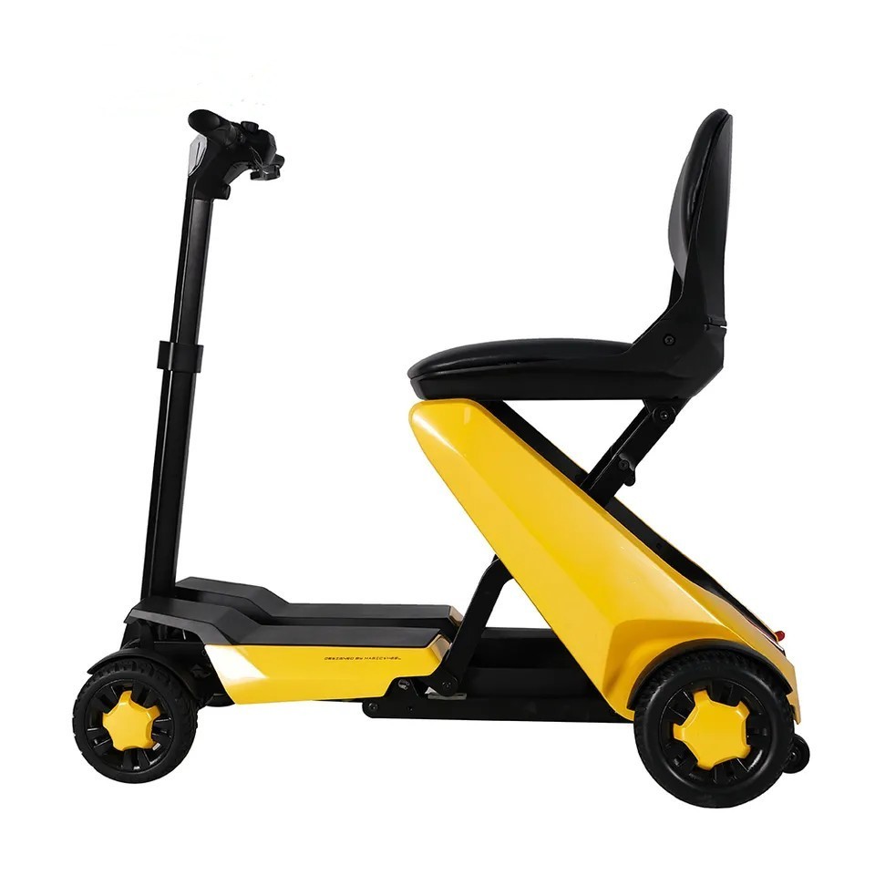 folding portable power wheelchair scooter Carbon Fiber Frame 4 wheel electric scooter with seat for elderly