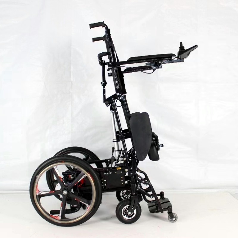 Manual and electric dual mode standing up handicapped wheelchair Standing Power Wheelchair orthopedic wheelchair