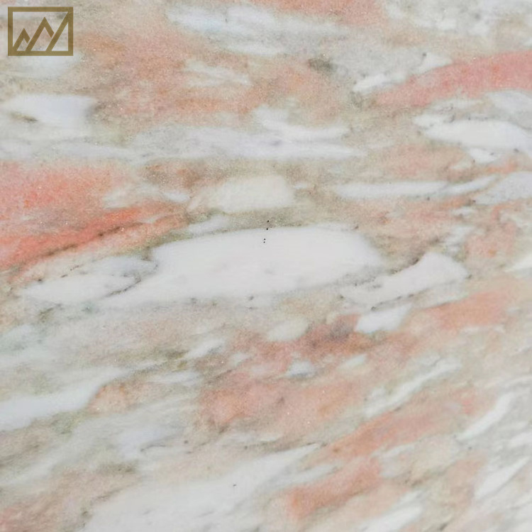 KINGS-WING Rose Pink Quartzite Slab Bathroom Sink Lady Countertop Rose Pink Quartzite Console Table Top Quartzite Slab For Women