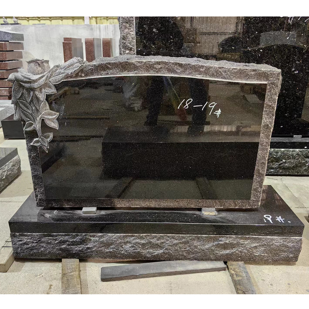 European Style Polish Cross Granite Tombstone Wholesale Special Design Gravestone Custom Granite Tombstone Monuments Headstone