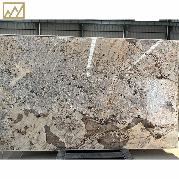 KINGS-WING Patagonia Marble Slab Luxury House Modern Design Custom Dining Table Natural Stone Countertop Furniture Marble